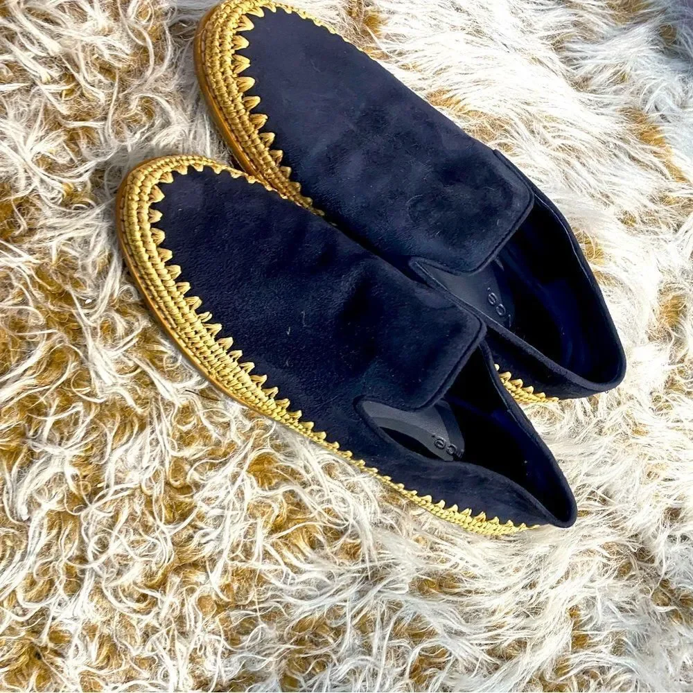Vince Coastal Premium Suede Espadrille Slip-Ons Sz 8.5‎